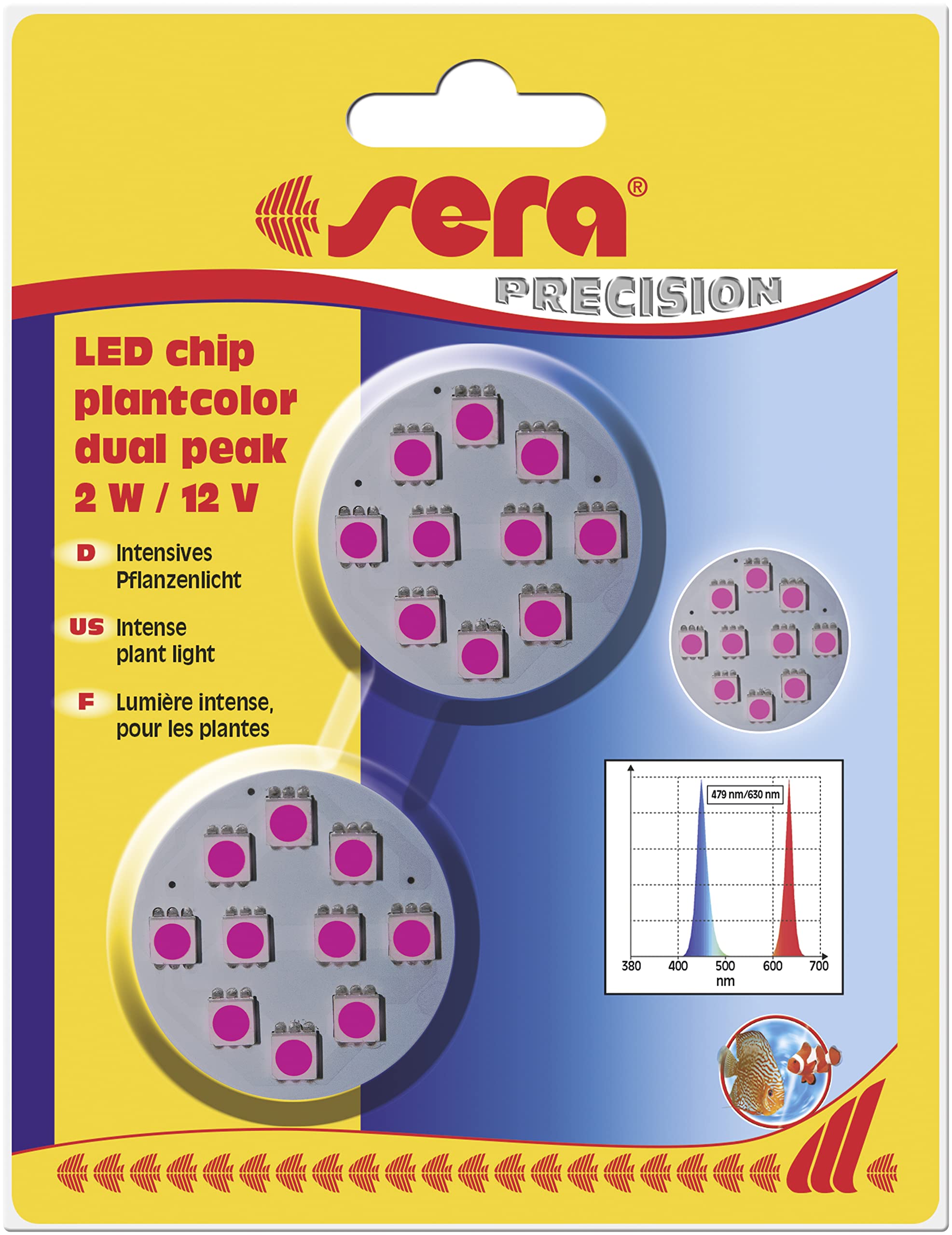 sera LED chip plantcolor Dual Peak - Intensive Growth Light for Plants and Corals.