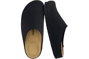 CUSHIONAIRE Women's Sils Knit Cork Footbed Clog with +Comfort