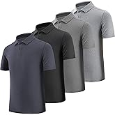 BALENNZ Boy's Golf Polo Shirt School Uniform - Moisture Wicking Athletic Short Sleeve Active Performance Polo Shirts