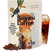 Beanio Protein Iced Coffee – Instant Collagen Coffee with High CGA for Energy & Focus – Sugar-Free, Dairy-Free, Lactose-Free, Keto & Fasting Friendly – 100mg Caffeine – 15 Servings
