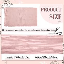 Boao Halloween Cheese Cloth 35.43 x 393.7 Inch Pink