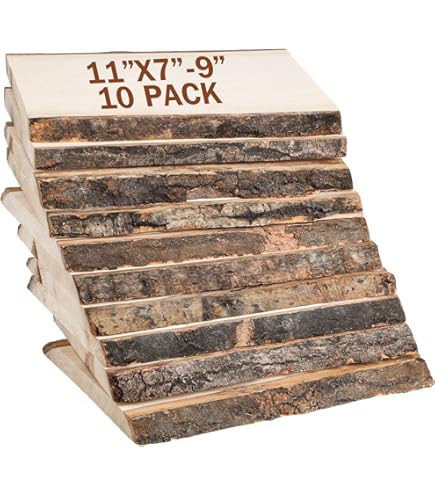 Walnut Hollow Tilo Redondo Pequeño Con Madera De Borde Vivo Paquete De 24 Para Lena Decoracion