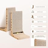 EHEYCIGA L Shape Vertical Cat Scratcher 48cm High Cardboard Scratching Board view 2