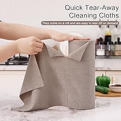 Homaxy Microfiber Cleaning Cloth Roll, 40 Pack