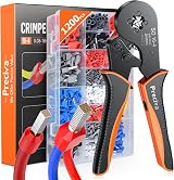 Preciva Ferrule Crimping Tool Kit 0.08-16mm² 28-5 AWG Self-Adjust Ratchet