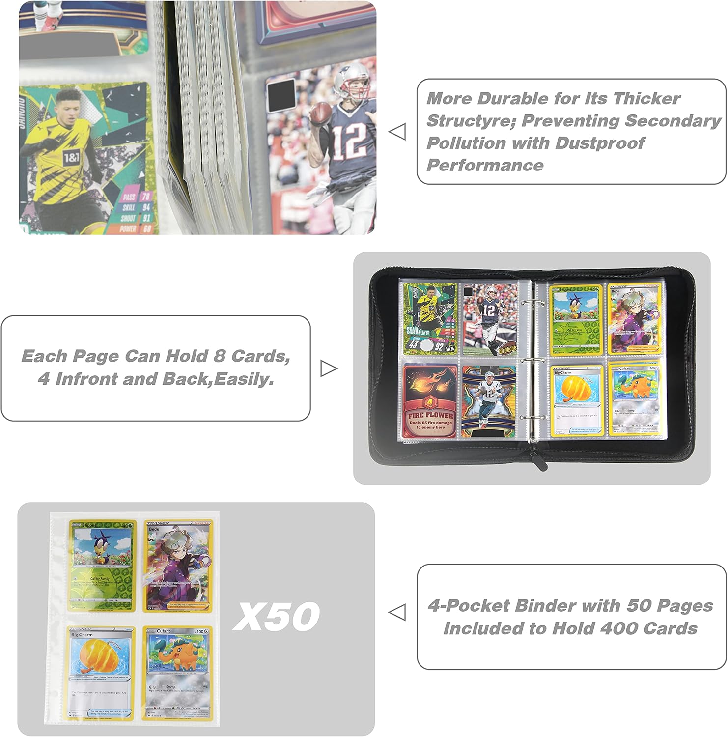 TONESPAC Black Cards Holder Album - Image 5