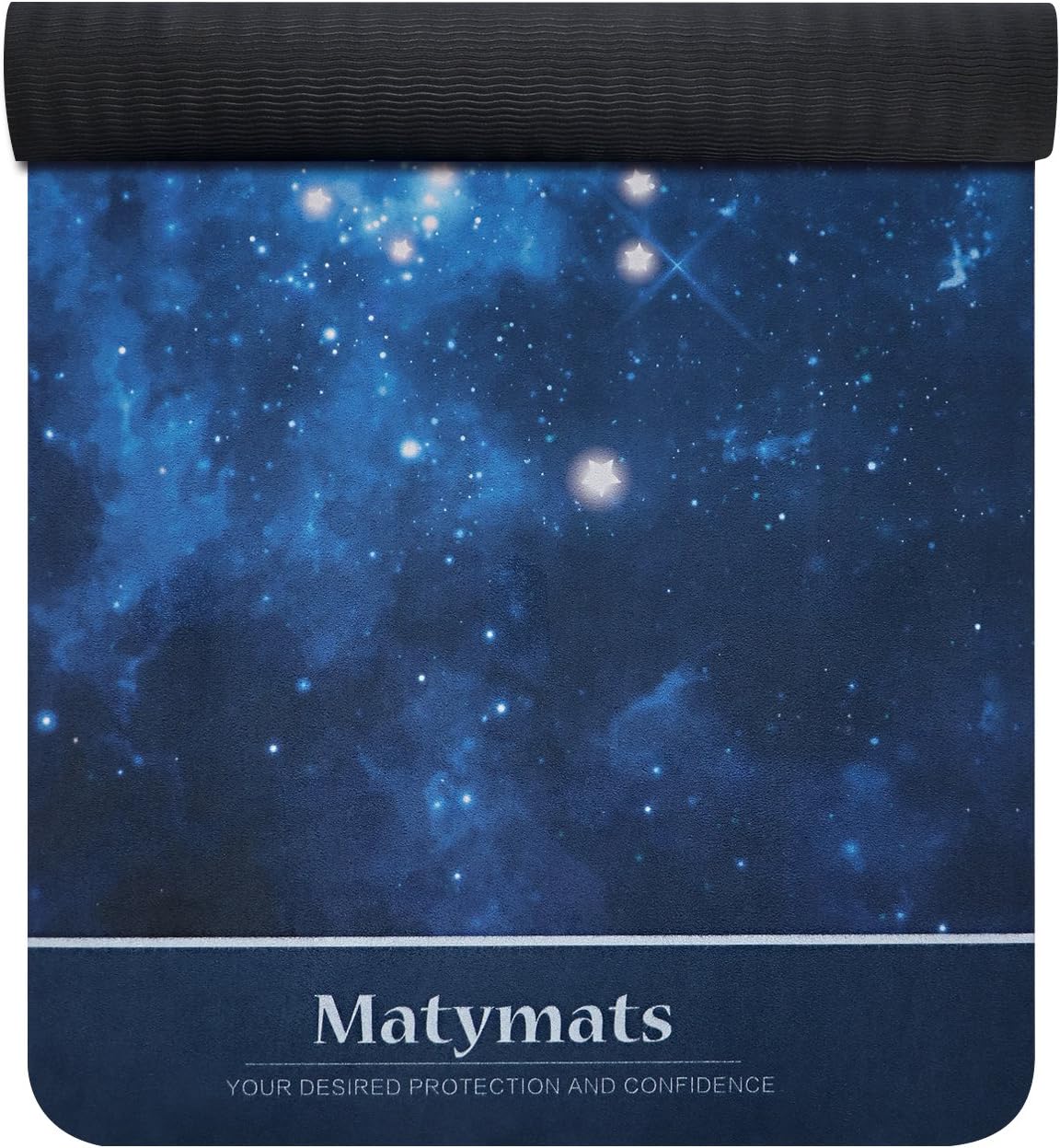 Matymats Non Slip Yoga Mats - 100% TPE High Density Yoga Workout Exercise Mats with Carrying Strap 72” X 24”
