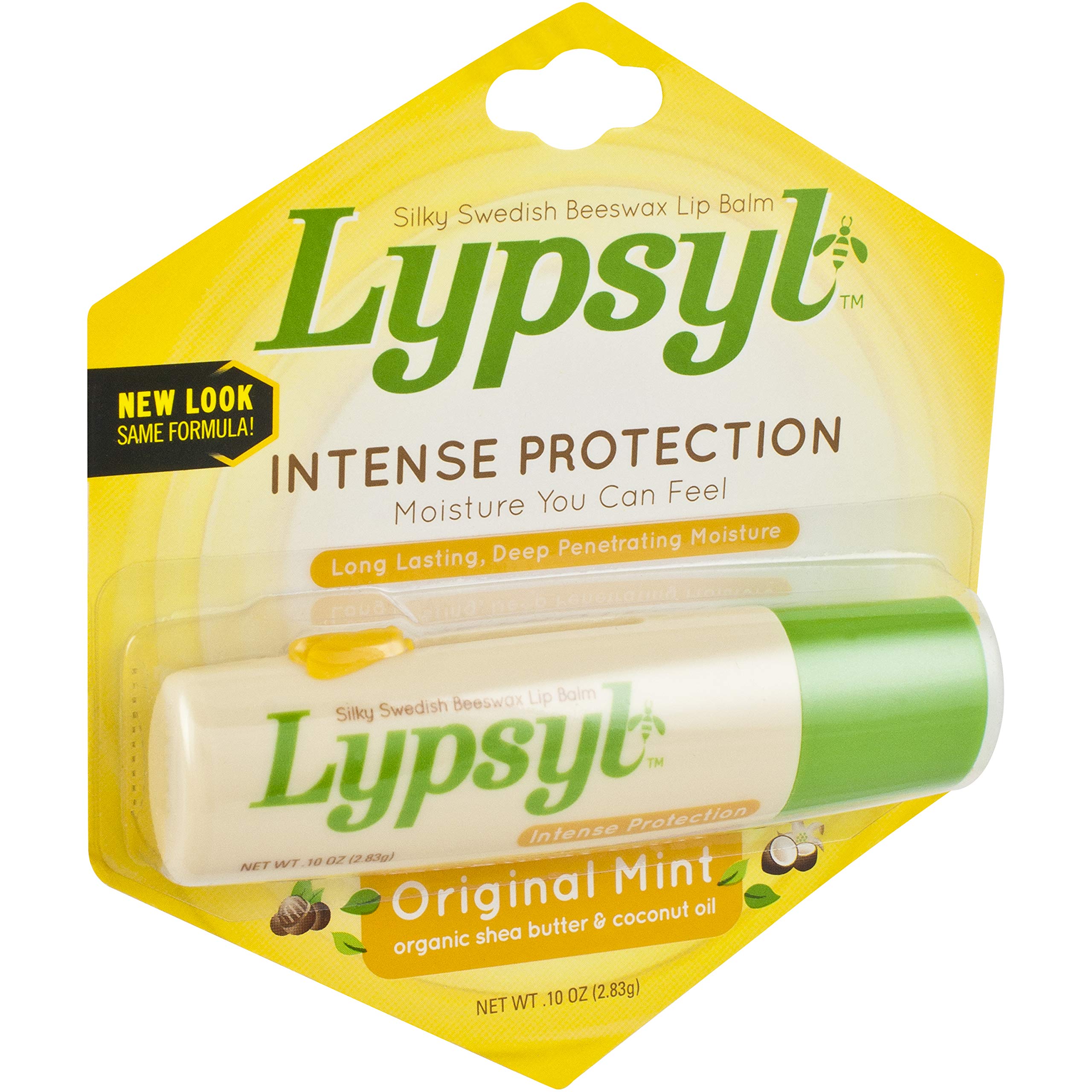 Lypsyl Intense Protection Original Mint, Lip Balm 0.10 oz (3-Pack)