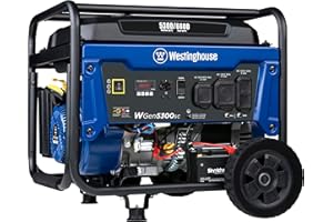 Westinghouse 6600 Watt Home Backup Portable Generator, Electric Start, Transfer Switch Ready 30A Outlet, RV Ready 30A Outlet, CO Sensor