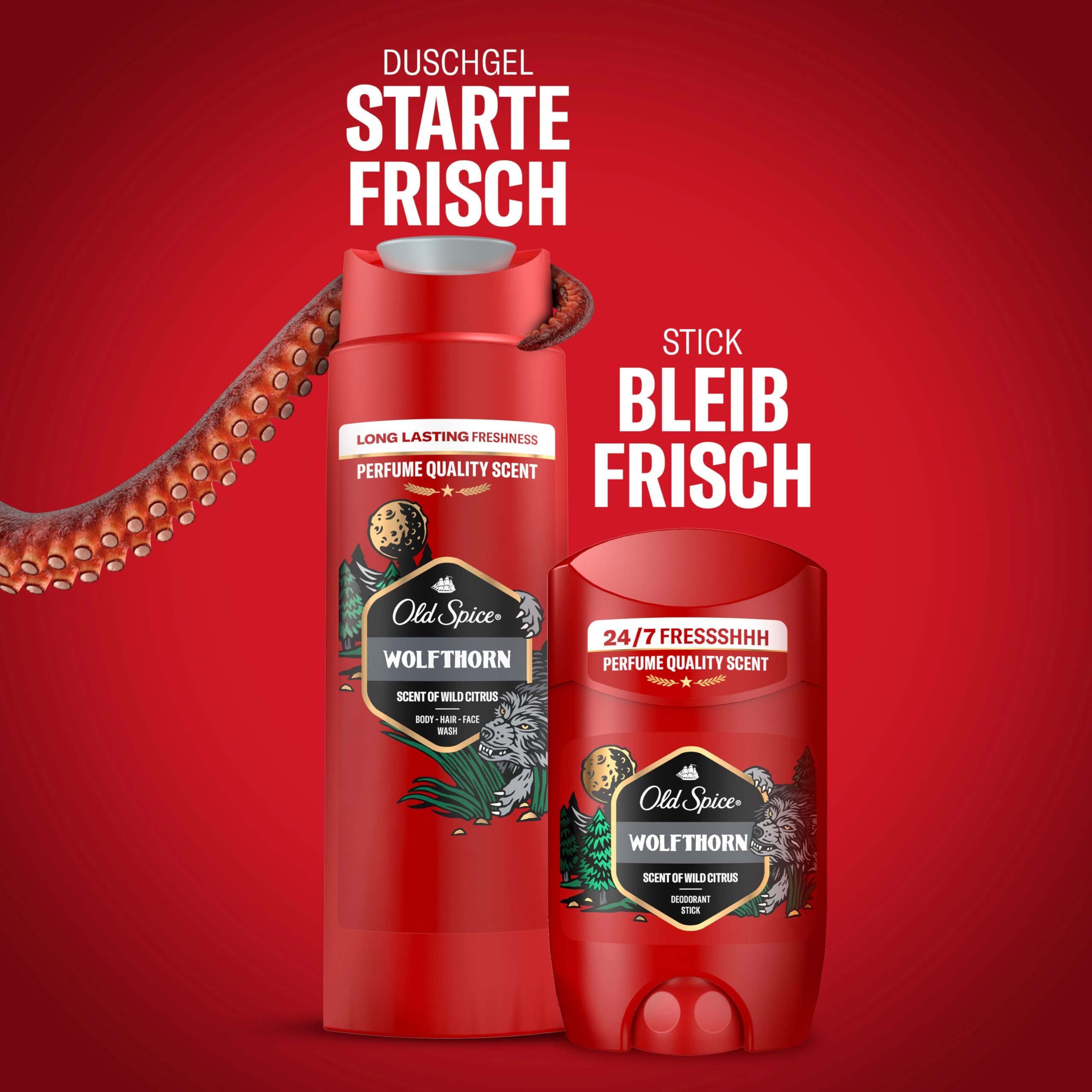 Old Spice Gamer Geschenkset für Männer mit Wolfthorn Deostick und Duschgel, 24/7 Frischhh bei täglicher Anwendung, langanhaltender Duft in Parfumqualität 6