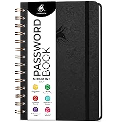 Clever Fox Password Book Spiral – Internet