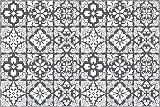 WALPLUS Grey Tile Stickers 24 pcs 15x15 cm Self Adhesive Kitchen Tiles view 4