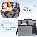 Lifewit Cooler Bag 50 Cans Collapsible Insulated 30L Grey view 5
