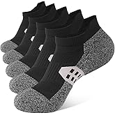 BUDERMMY Ankle Compression Socks for Women Running Athletic Socks Low Cut with Arch Support 5 Pairs