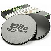 Elite Sportz Core Sliders for Working Out - Pack of 2 Compact, Dual Sided Gliding Discs for Full Body Workout on Carpet or Hardwood Floor - Fitness &amp; Home Exercise Equipment - Small Gift for Athletes