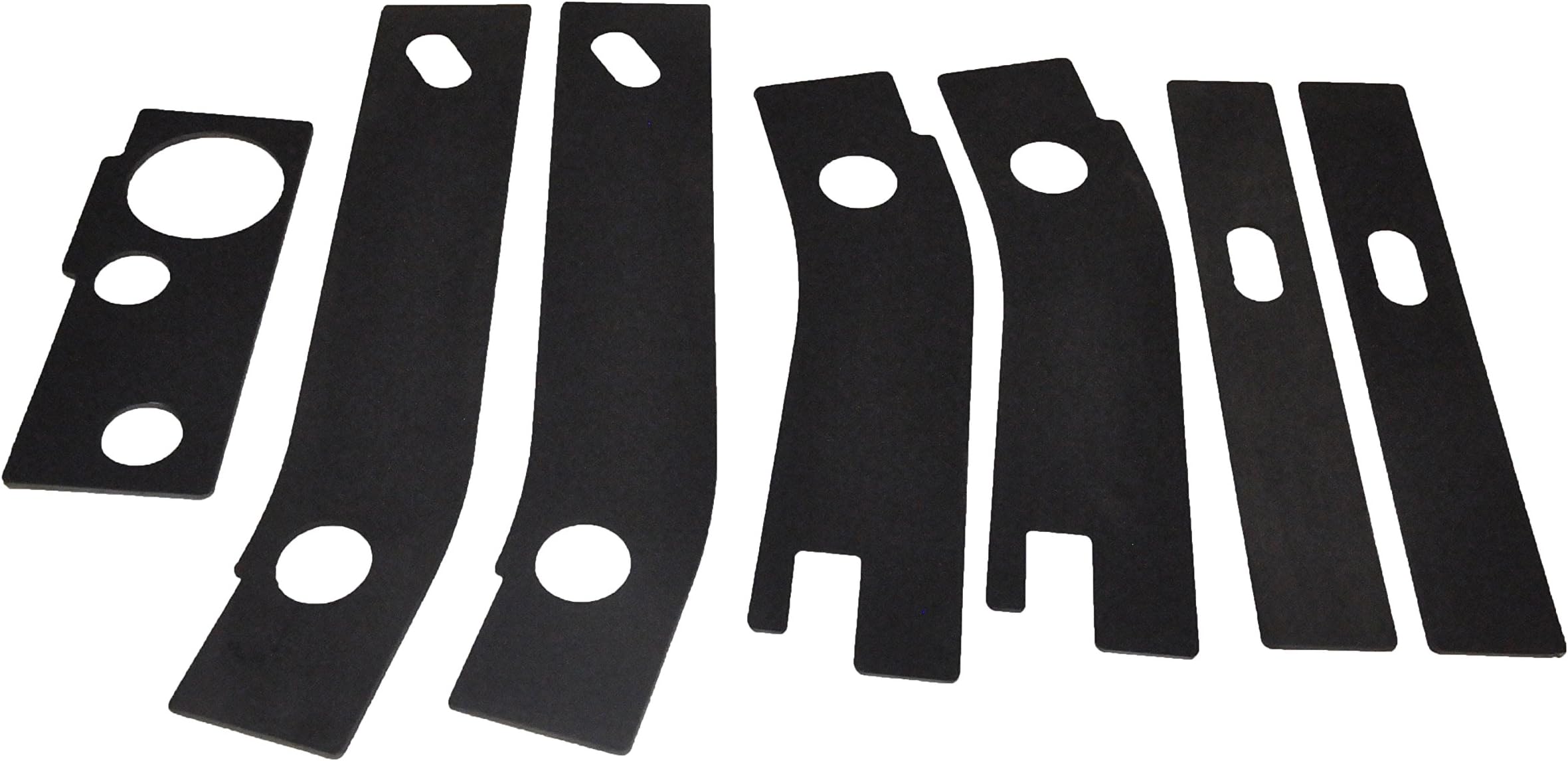 Pocono Metal Craft Set of (7) Frame Repair Pieces Replacement for Jeep Wrangler YJs 1987-1995