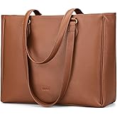 befen Genuine Leather Tote Bag for Women Work, Womens Laptop Purse Bags Shoulder Satchel Handbags with 15.6" Compartment