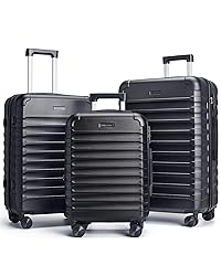 LIGHT FLIGHT Luggage Sets, 3 Piece Durable Suitcase