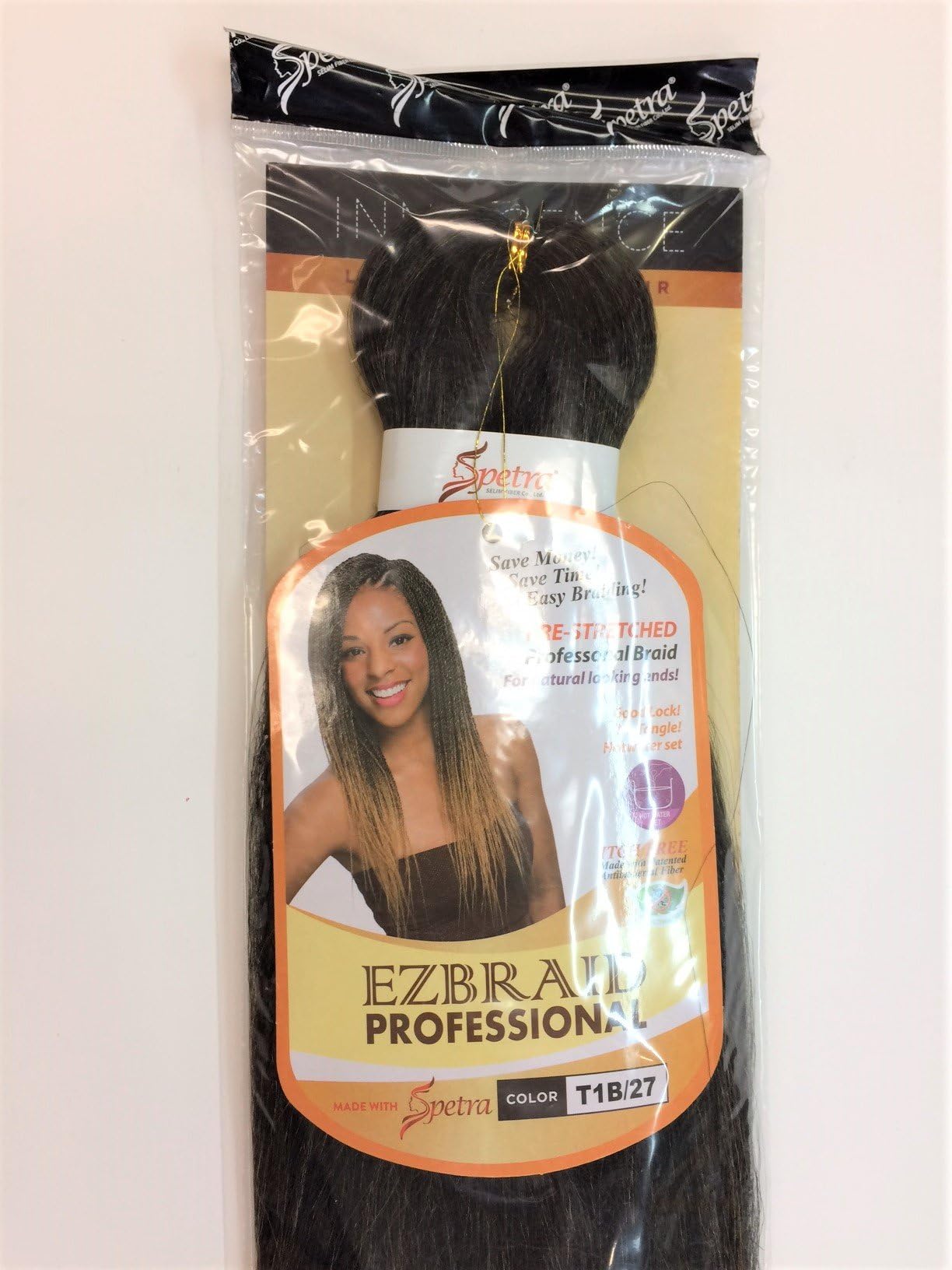 EZ Braid Professional 26" 1 Pack Pre-Stretched braiding Hair (#1B/27 Off Black/Honey Blonde)