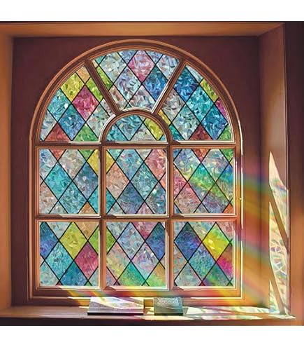 Película Decorativa De Vitrales Para Ventana, Esmerilado, Control De Calor, Para Oficina En Casa, 31.5 X 59.1 Pulgadas De Alto