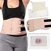 DEROWN Castor Oil Pack Wrap, Less Mess, Organic Cotton & Waterproof PUL, Reusable Massage Pack Kit with Anti Leak Design