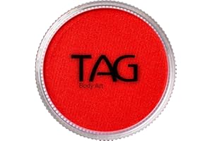 TAG BODY ART TAG Professional Face and Body Paint, Regular Red 32gm, non toxic, hypoallergenic, easy to wash off, ideal for Kids Parties, Halloween, Cosplay and Events