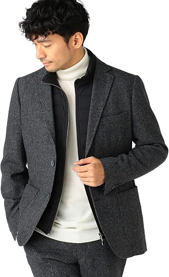 Amazon ビーミング ライフストア By ビームス ビジネスジャケット B Ming By Beams ホームスパン ジャケット セットアップ対応 メンズ コート ジャケット 通販