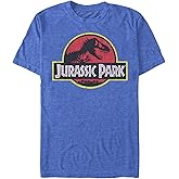 Fifth Sun Mens Jurassic Park with Distress