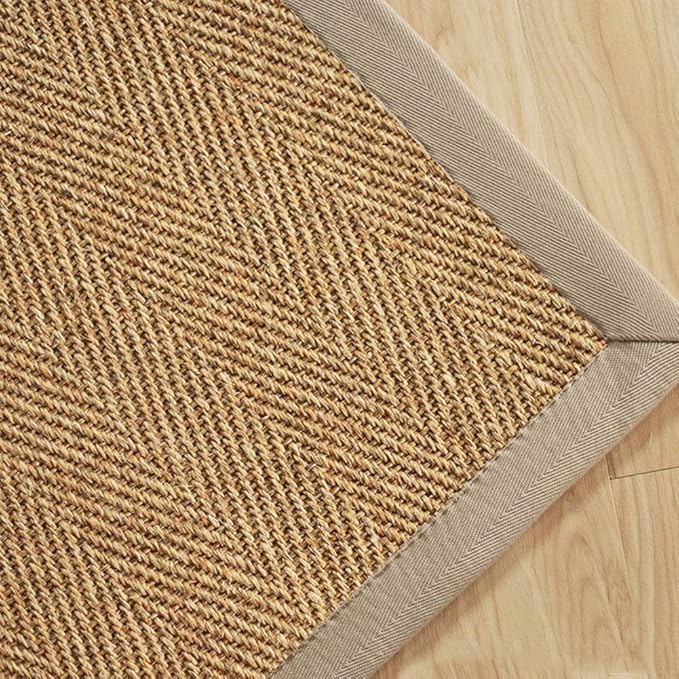 GGYDD Espesar Yute Shag Alfombra,japonés Color Sólido Estera De Tatami