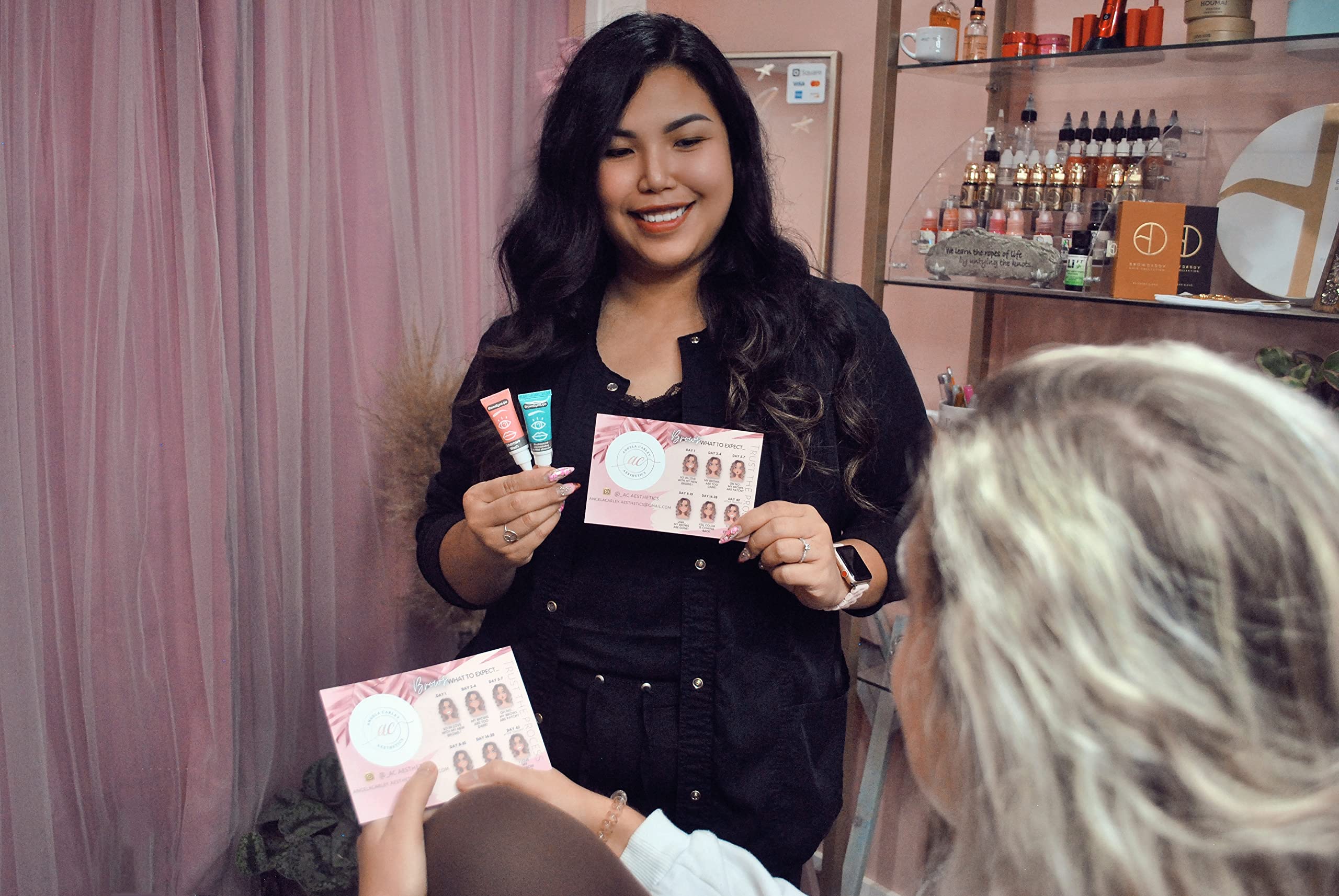 Microblading Aftercare - (Box of 25) for PMU and Tattoo Aftercare - Brows Eyes Lips Ointment. Not Tested on Animals. Petroleum and Paraben Free