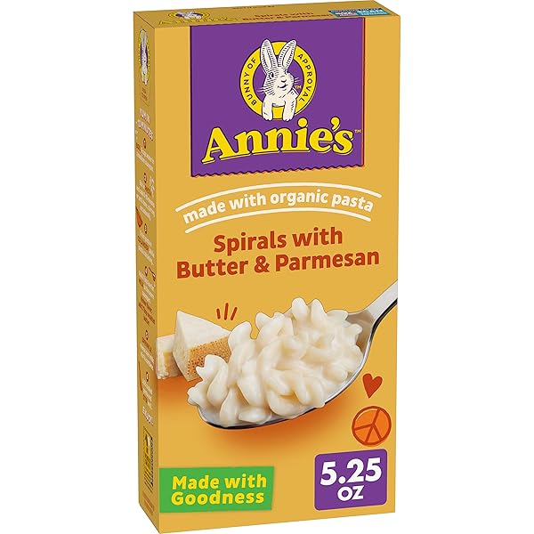 ANNIE’S BUTTER AND PARMESAN SPIRALS MACARONI & CHEESE...