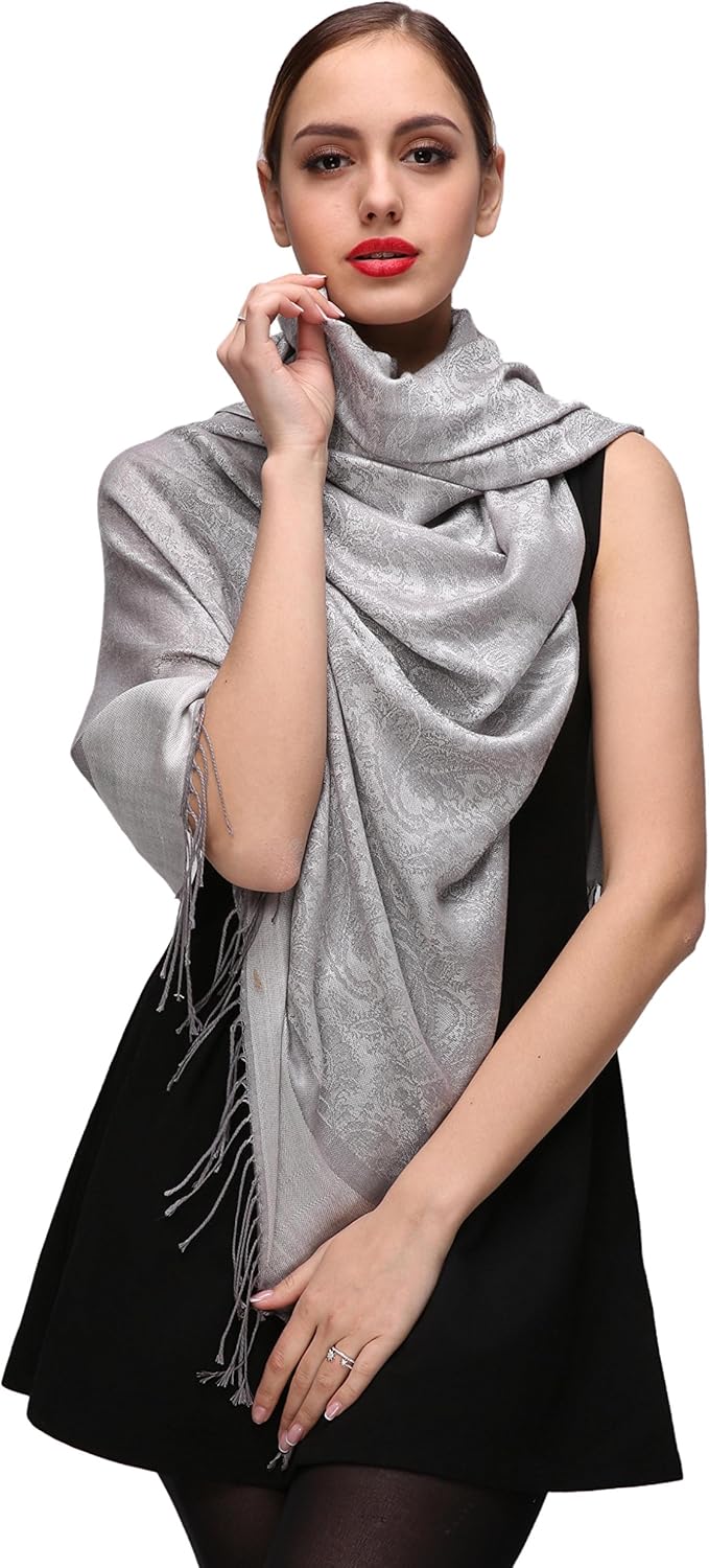 dressy silver shawl