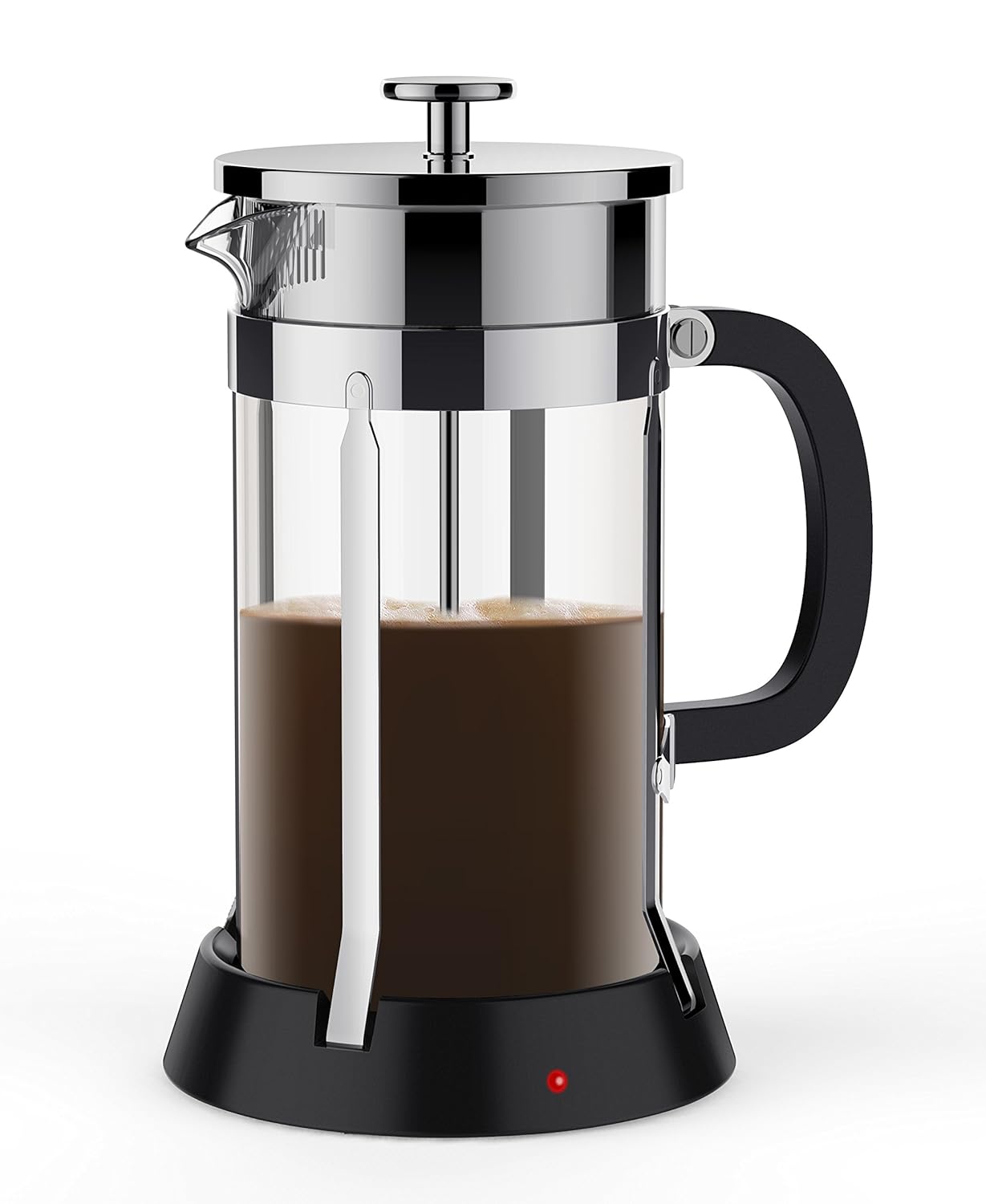 BREVO 8 Cup French Press Coffee Tea Maker with 35W Electric Warmer