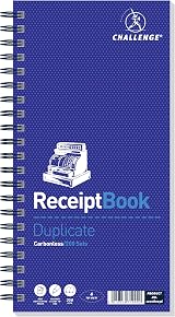 Challenge Carbonless Receipt Book 200 Pages 1 Pack 280x141 mm view 2