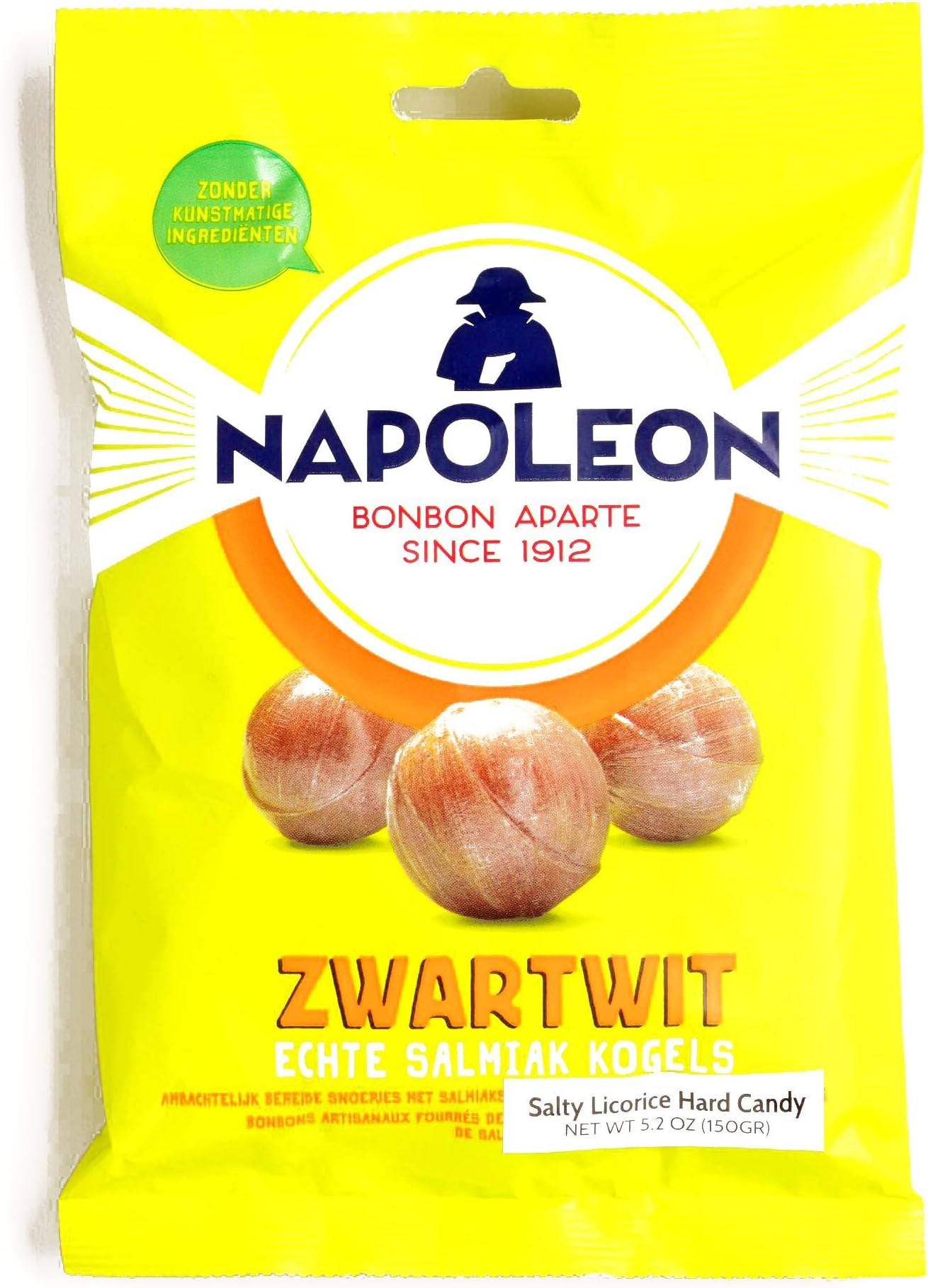 Napoleon Zwart wit Kogel Licorice Candy 5.29 oz each (5 Items Per Order)