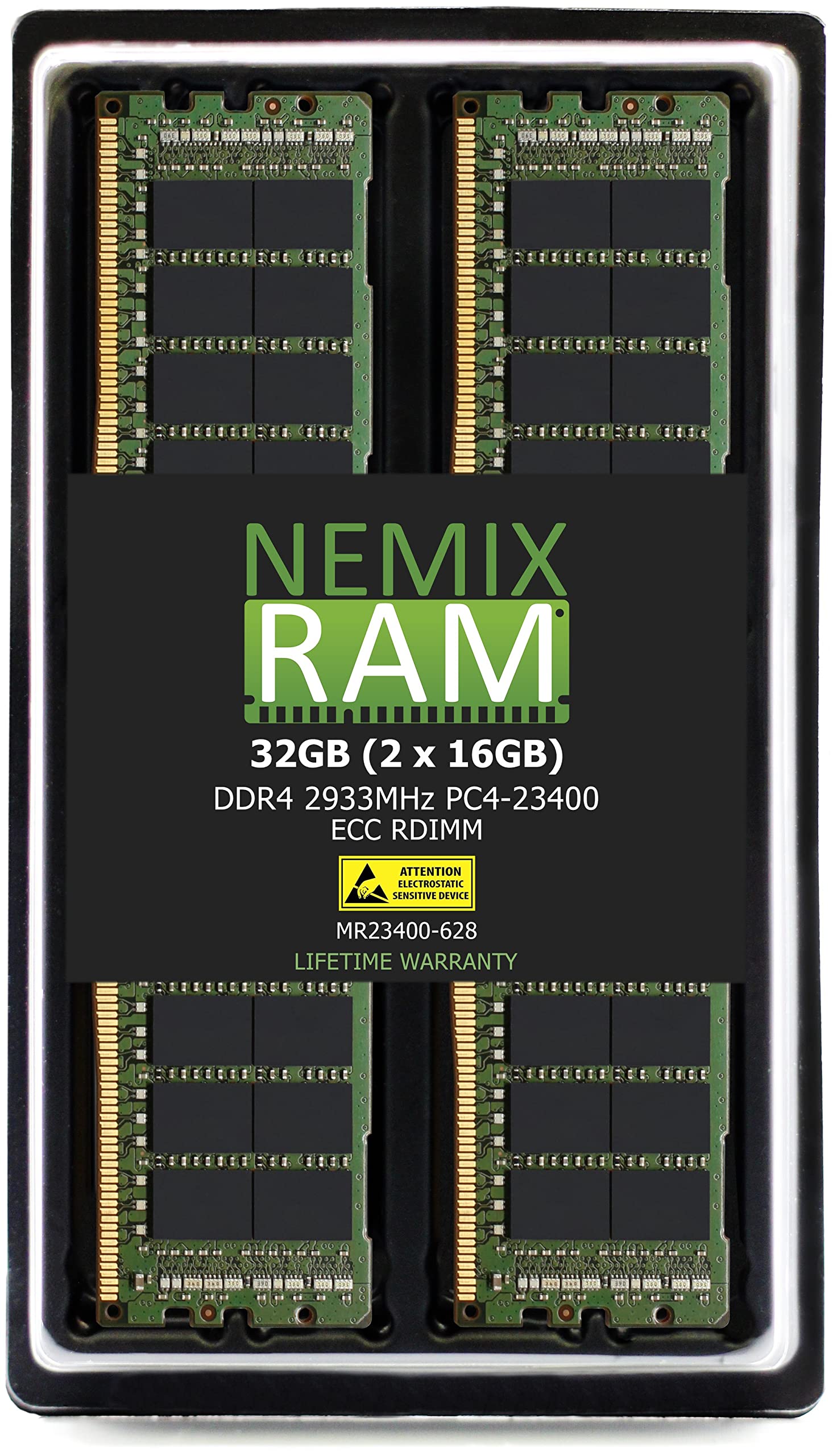 NEMIX RAM 32GB (2X16GB) DDR4 2933MHZ PC4-23400 ECC