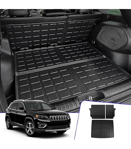 All-Weather Trunk Cargo Liner For Jeep Cherokee 2014-2018 – Black TPO Mats