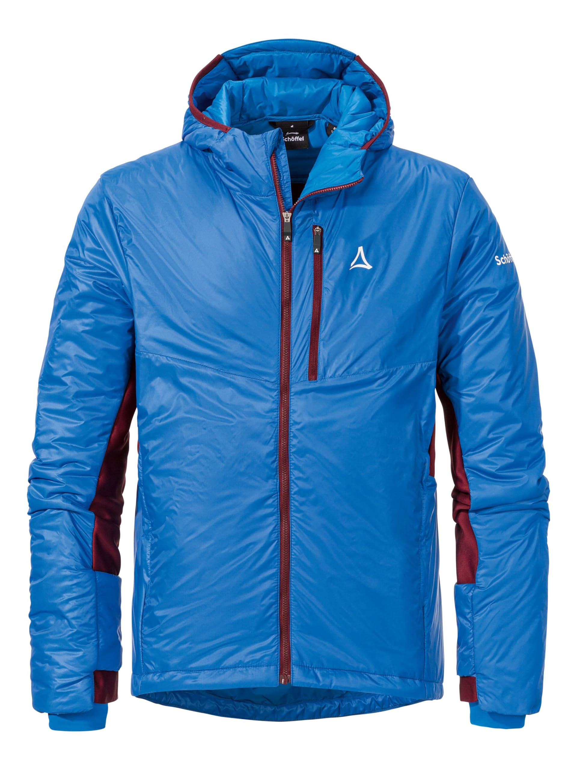 Schöffel Herren Ins Hybrid Black Raven M, leichte MTB Jacke mit 4 D Body Mapping, atmungsaktive, wärmende Fahrradjacke mit fixer Kapuze, mit Taschen, directoire blue, 50