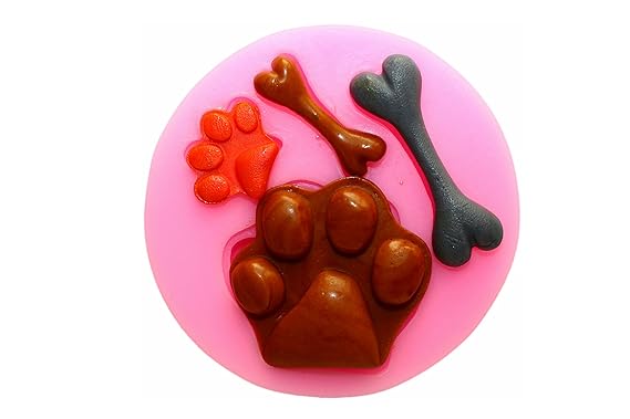 Silicona forma perro Huellas borde decoración de galletas tartas ...