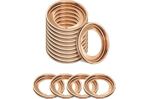 iolory 15 Pieces Automobile Oil Drain Plug Gasket,Oil Drain Plug Gaskets Crush Washers,Aluminum Seals Crush Washer,Drain Sump