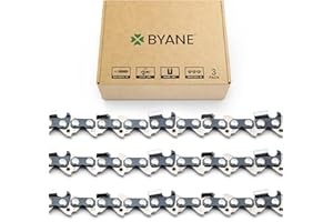 BYANE 18 Inch Chainsaw Chain, 325" Pitch, 063" Gauge, 68 Drive Links, Fits Sthil 025, MS 250, MS 251(PRE 2023 .063" Gauge), OEM Sthil 26RS68 and More- V68, L68 (3 Chains)