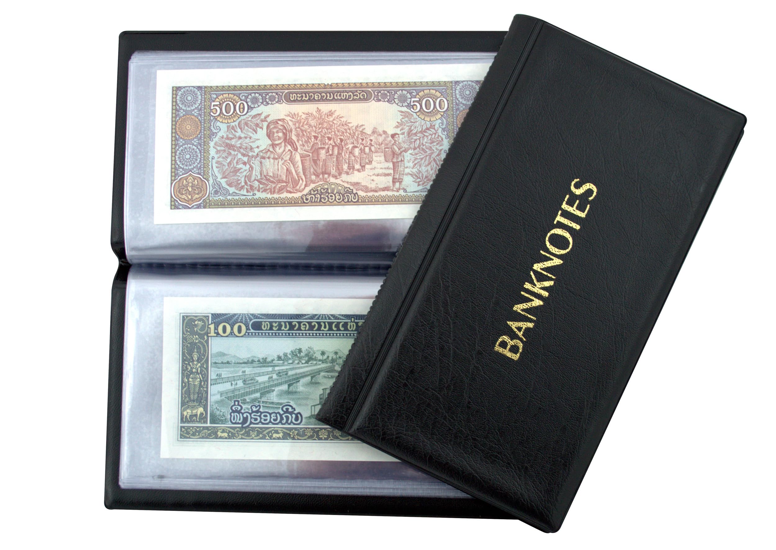 COLLECTOR ALBUM FOR BANKNOTES NOTES Banknote Album with 20 pages 8x17cm