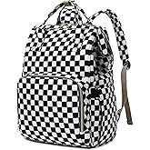 Yusudan Laptop Backpack for Womens Girls, College Backpacks School Bag Bookbag 15.6 Inch Computer Backpack (Checkered)