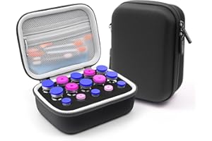 Krypthos 15 Slots Insulin Vial Protector Case, Insulin Vial Organizer Bag for Diabetics Standard 10ml Vials, Insulin Carrying Case Fridge Holder Storage Holder No Ice Pack