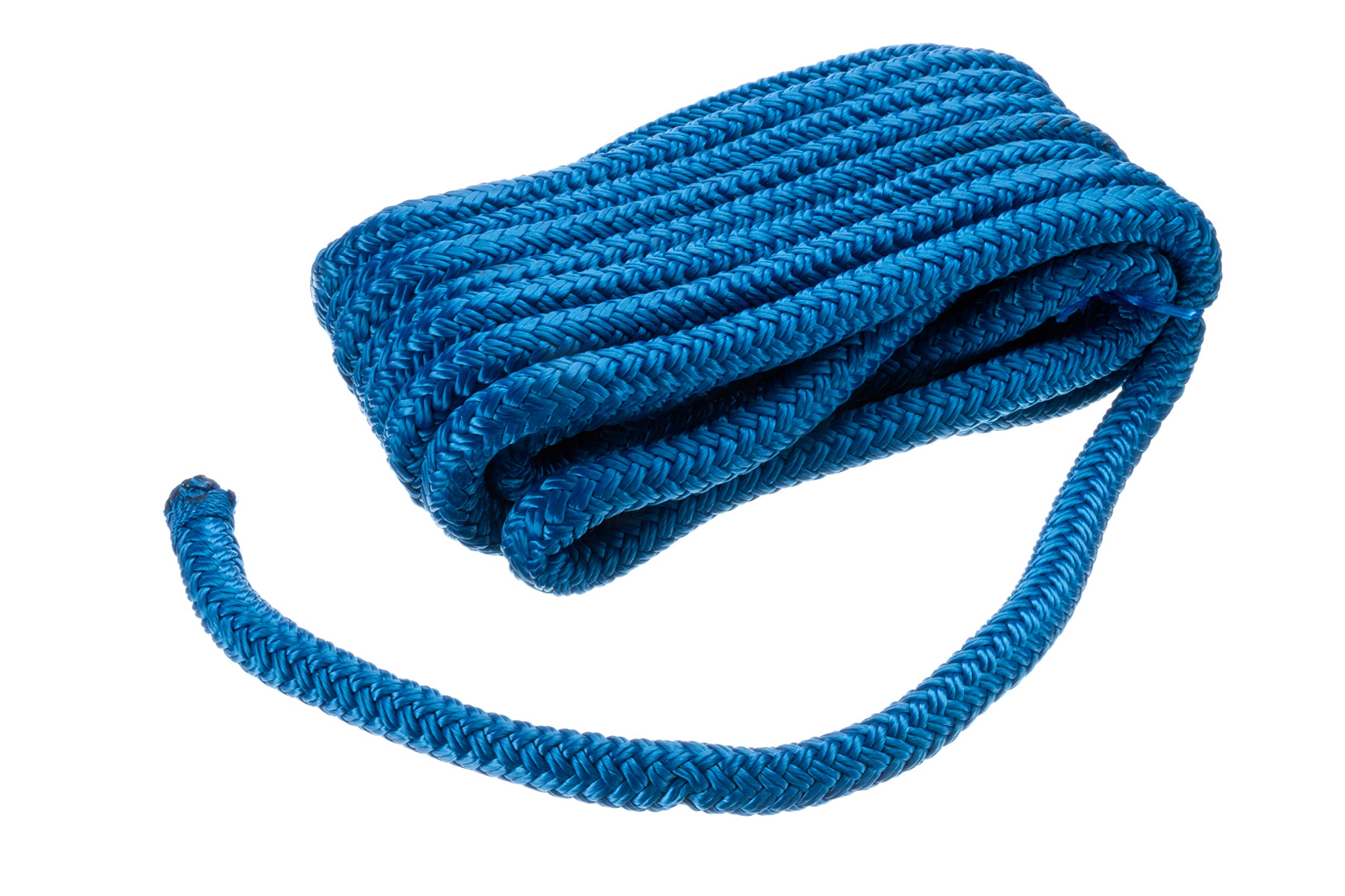 SEACHOICE Double-Braid Nylon Dock Line 1/2" x 20' 40411 Blue