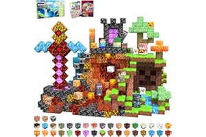 Magnetic Blocks, 150PCS 0.8inch Magnetic Tiles Building Blocks, Magnetic Cubes STEM Sensory Game Toys Christmas Birthday Gift