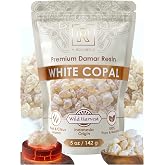 Copal Resin Incense 5 oz (142g) Copal Blanco Incienso de Goma Natural | Pure Aromatic Tree Gum Sap Dammar for Aromatherapy Meditation &amp; Spiritual Cleansing