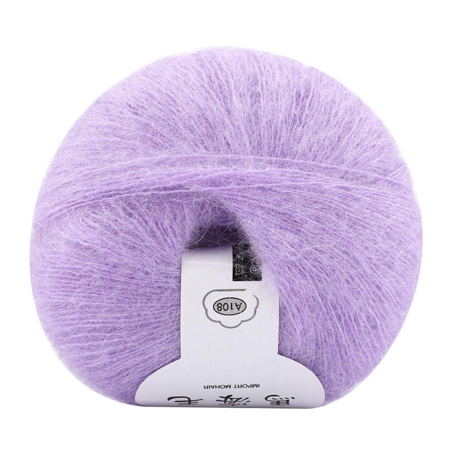 Mohair Knitting Wool, Soft Angora Yarn for DIY Shawl Scarf Crochet Crafting, 28g Roll, Premium Mohair Pashm Yarn for Home Decor and Knitting Projects