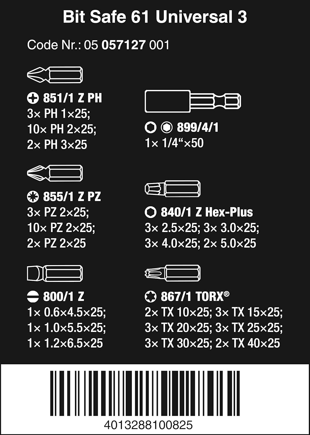 Bit-Safe 61 Universal 3, Multi, Variety Pack - Image 3