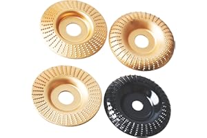 GQNDGN Angle Grinder Wood Carving Disc Set for Wood Cutting 4 Pcs